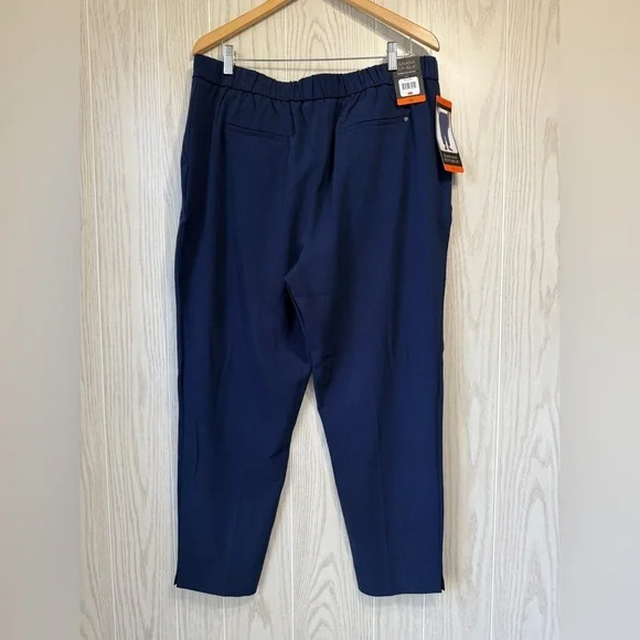 Banana Republic Women's Tapered Pull-On Pants NAVY Size 16 NWT - Picture 3 of 3